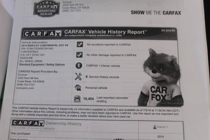 2014 Bentley Continental GT V8