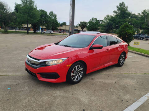 2016 Honda Civic for sale at MOTORSPORTS IMPORTS in Houston TX