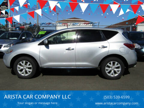 2012 Nissan Murano for sale at ARISTA CAR COMPANY LLC in Portland OR