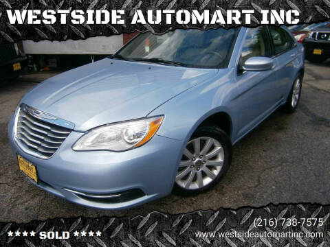 2013 Chrysler 200 for sale at WESTSIDE AUTOMART INC in Cleveland OH