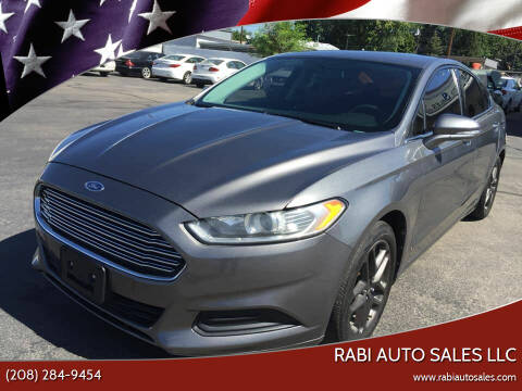 2013 Ford Fusion for sale at RABI AUTO SALES LLC in Garden City ID