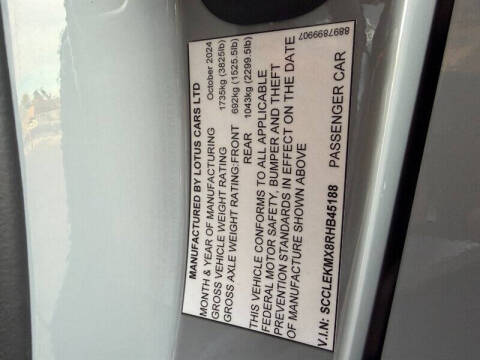 2024 Lotus Emira I4 First Edition