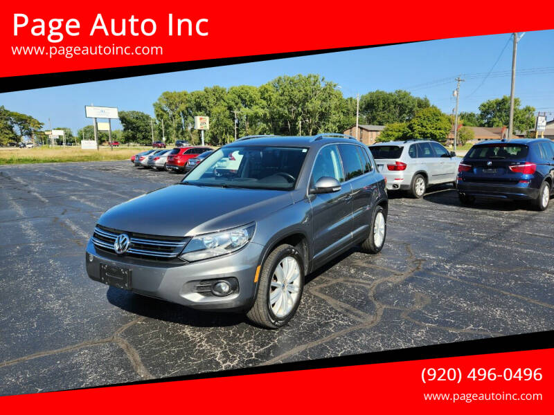 2012 Volkswagen Tiguan for sale at Page Auto Inc in Green Bay WI
