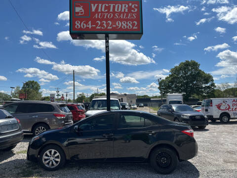 2016 Toyota Corolla for sale at Victor's Auto Sales in Greenville SC