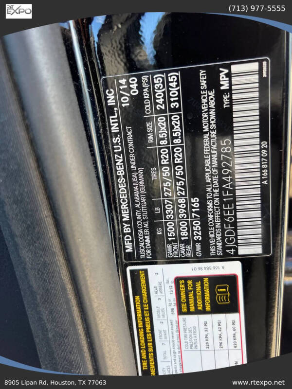 2015 Mercedes-Benz GL-Class GL 450 4MATIC