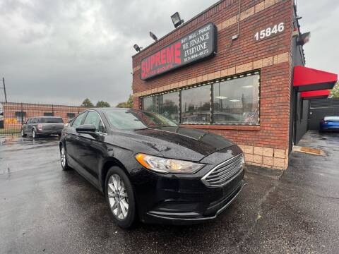 2017 Ford Fusion for sale at Supreme Motor Groups in Detroit MI