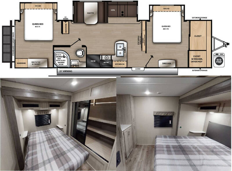 2023 Coachmen Catalina Legacy Edition 343BHTS for sale at S & M WHEELESTATE SALES INC - Camper in Princeton NC