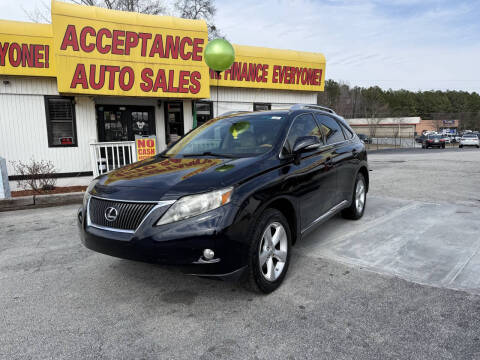 2010 Lexus RX 350 for sale at Acceptance Auto Sales in Lithia Springs GA