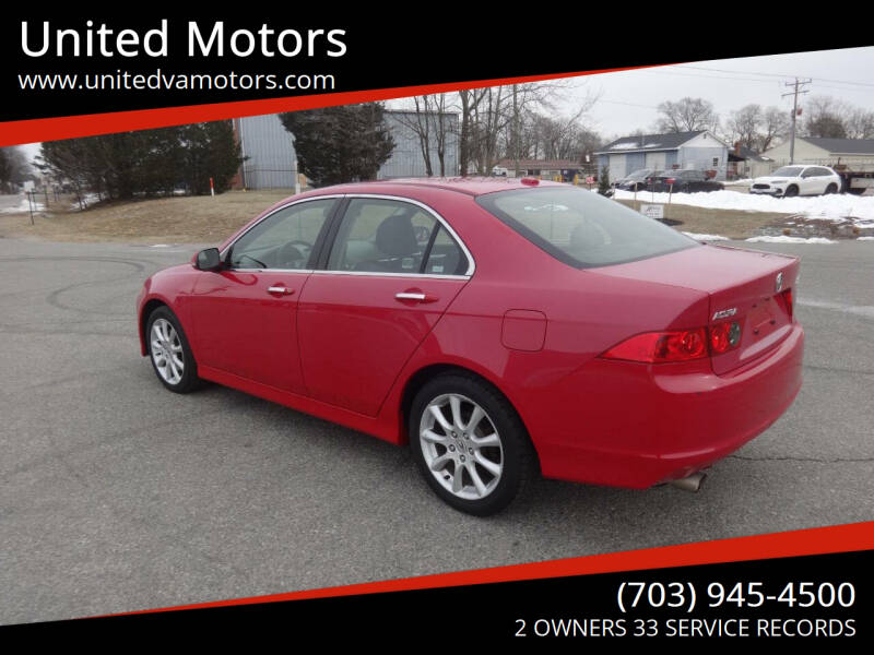 2006 Acura TSX for sale at United Motors in Fredericksburg VA