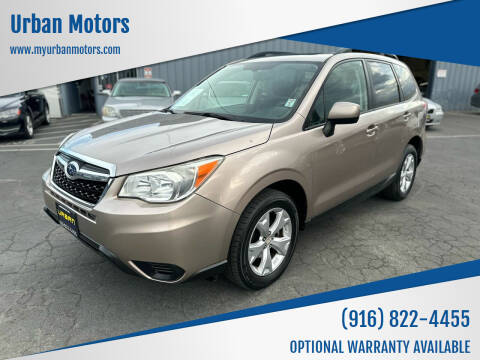 2014 Subaru Forester for sale at Urban Motors in Sacramento CA