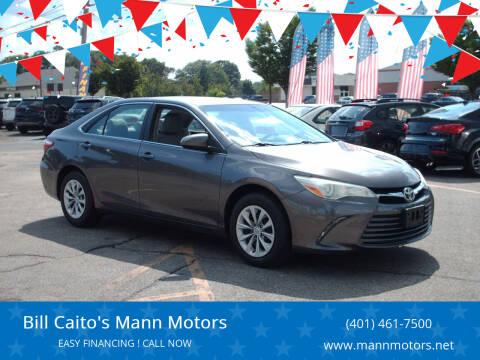 2016 Toyota Camry for sale at Mann Motors Inc. in Warwick RI