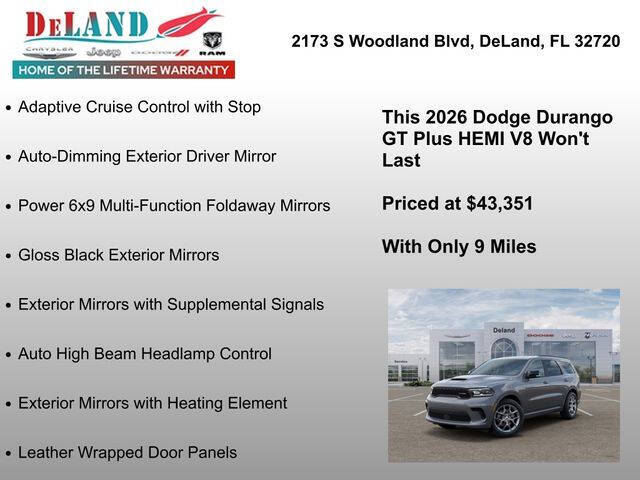 2026 Dodge Durango GT HEMI Plus