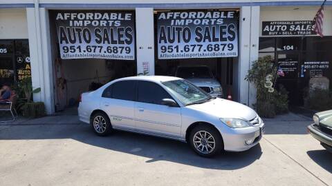 2005 Honda Civic for sale at Affordable Imports Auto Sales in Murrieta CA
