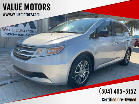 2013 Honda Odyssey for sale at VALUE MOTORS in Kenner LA
