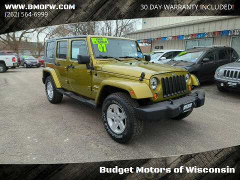 2007 Jeep Wrangler Unlimited for sale at Budget Motors of Wisconsin in Racine WI