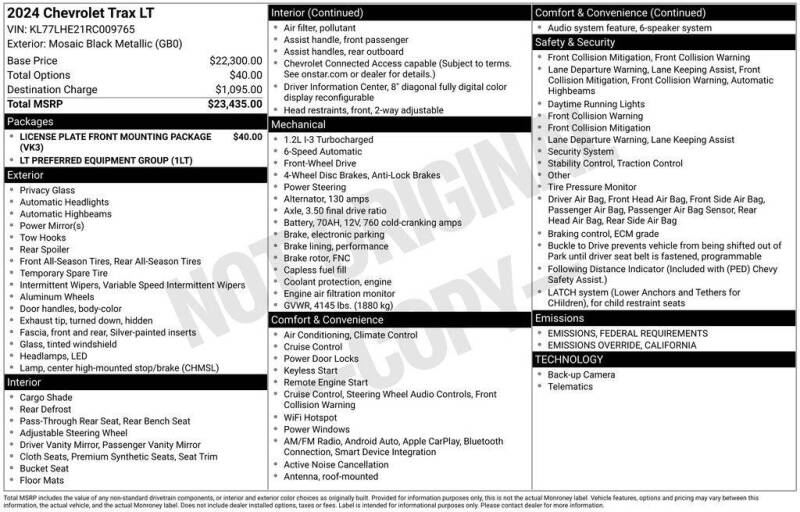2024 Chevrolet Trax LT