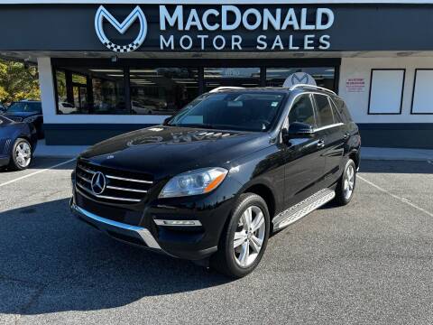 2014 Mercedes-Benz M-Class for sale at MacDonald Motor Sales in High Point NC
