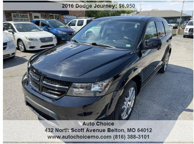 Black 2016 Dodge Journey R/T AWD R/T 4dr SUV 1