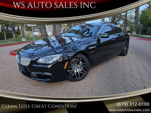 2014 BMW 6 Series for sale at WS AUTO SALES INC in El Cajon CA