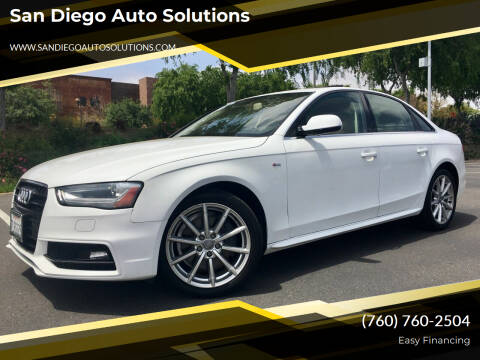 2015 Audi A4 for sale at San Diego Auto Solutions in Oceanside CA