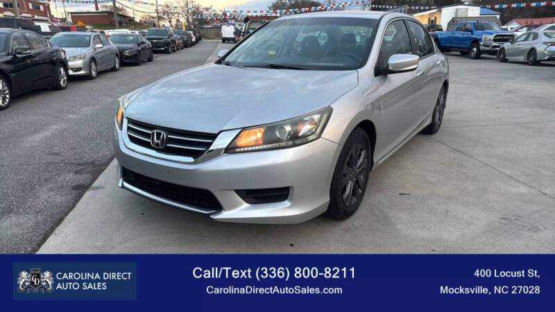 2013 Honda Accord for sale at Carolina Direct Auto Sales in Mocksville NC