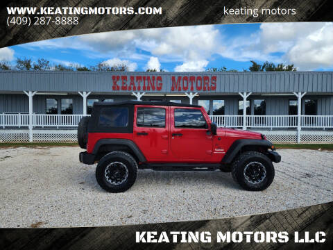 2011 Jeep Wrangler Unlimited for sale at KEATING MOTORS LLC in Sour Lake TX