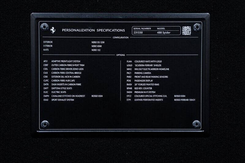 2018 Ferrari 488 Spider