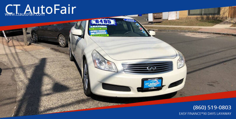 2008 Infiniti G35 for sale at CT AutoFair in West Hartford CT