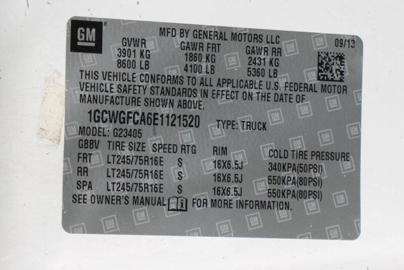 2014 Chevrolet Express 2500