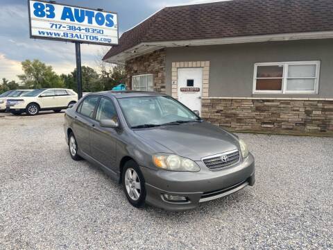 2006 Toyota Corolla for sale at 83 Autos in York PA