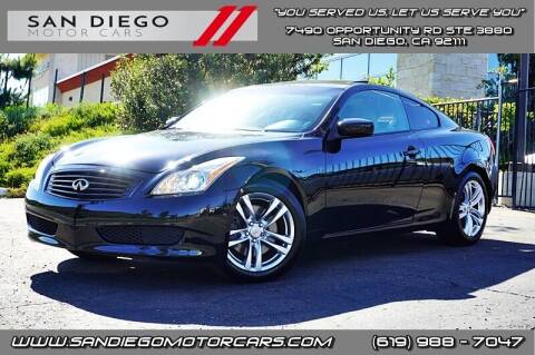 2009 Infiniti G37 Coupe for sale at San Diego Motor Cars LLC in Spring Valley CA
