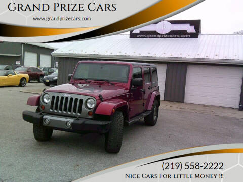 2012 Jeep Wrangler Unlimited for sale at Grand Prize Cars in Cedar Lake IN