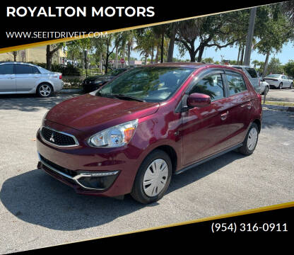 2018 Mitsubishi Mirage for sale at ROYALTON MOTORS in Plantation FL