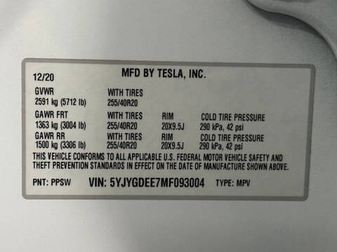 2021 Tesla Model Y Long Range