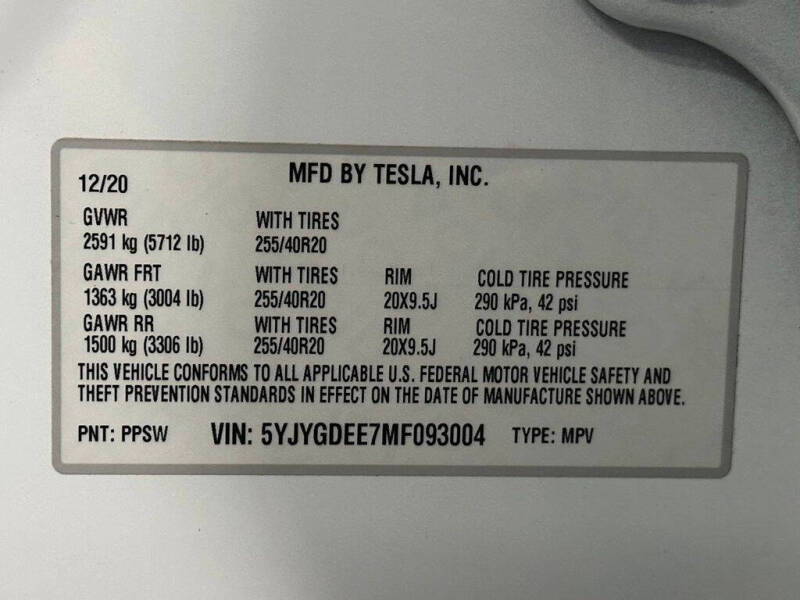 2021 Tesla Model Y Long Range