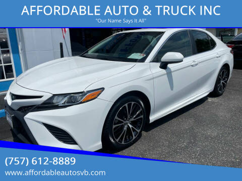 2018 Toyota Camry for sale at AFFORDABLE AUTO & TRUCK INC in Virginia Beach VA