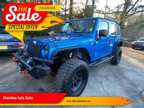 2015 Jeep Wrangler Unlimited for sale at Cherokee Auto Sales in Acworth GA