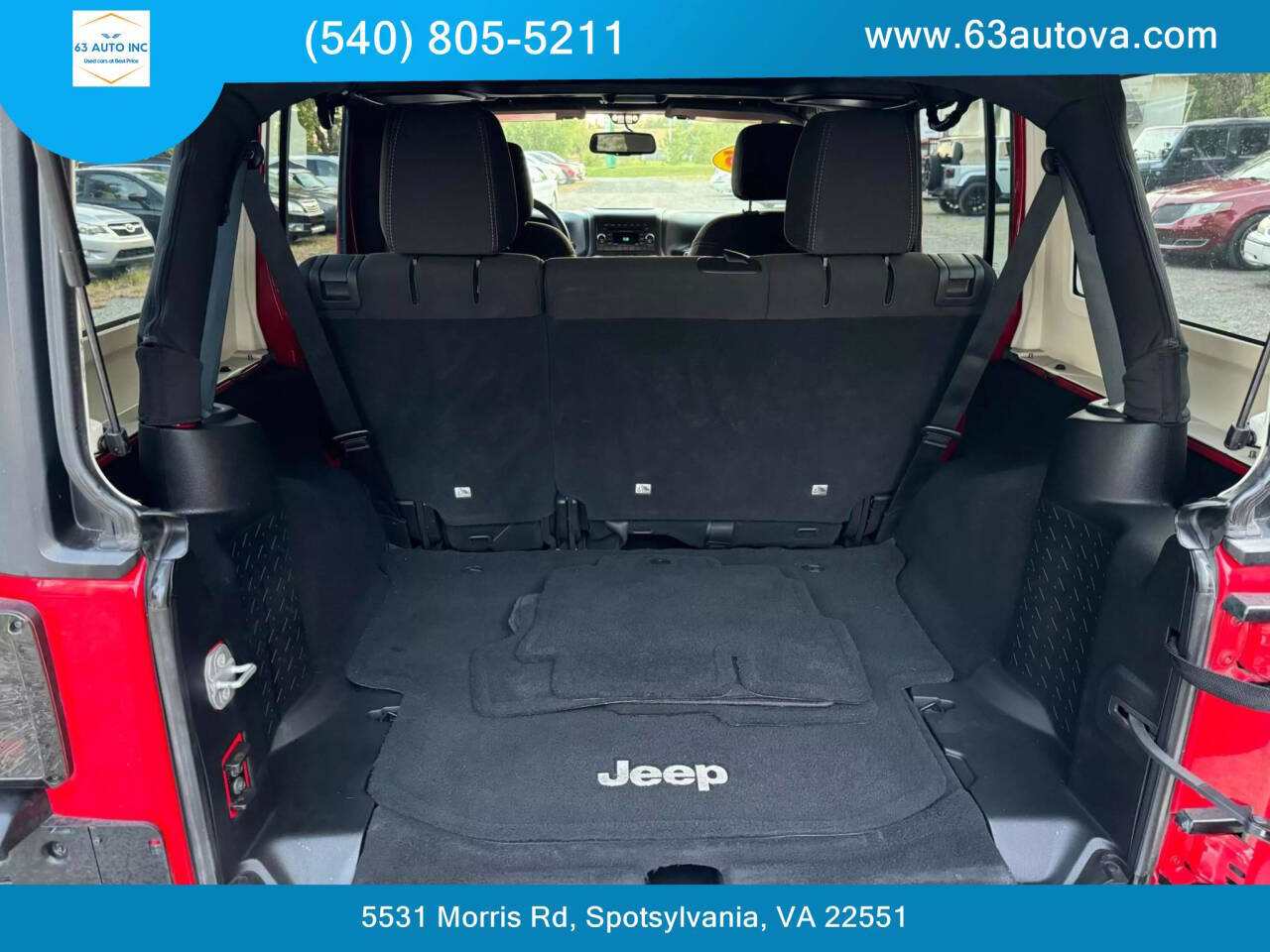 2015 Jeep Wrangler Unlimited for sale at 63 Auto Inc in Spotsylvania, VA