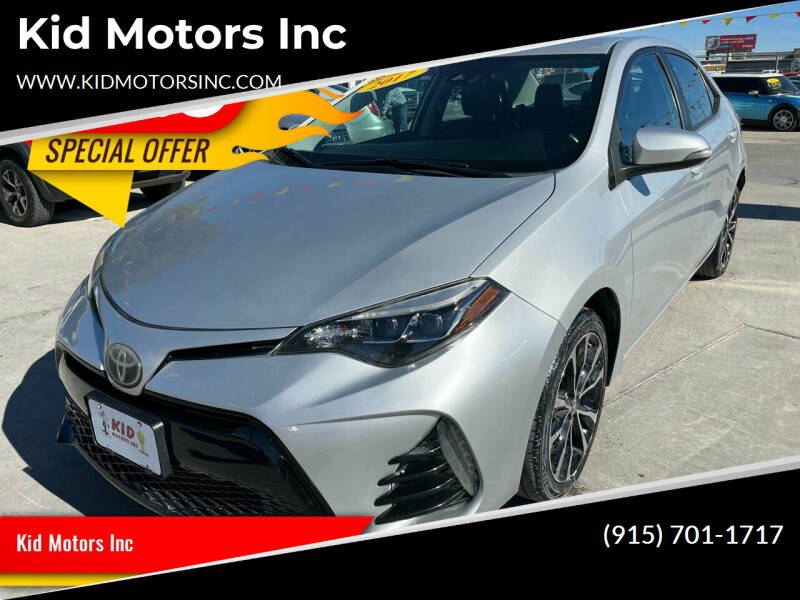 2017 Toyota Corolla for sale at Kid Motors Inc in El Paso TX