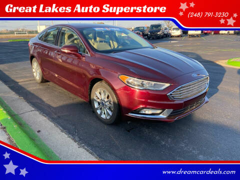 2017 Ford Fusion for sale at Great Lakes Auto Superstore in Waterford Township MI