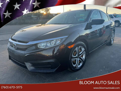 2016 Honda Civic for sale at Bloom Auto Sales in Escondido CA