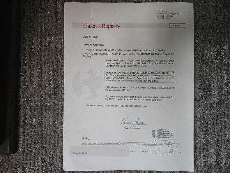 1970 Plymouth 'Cuda