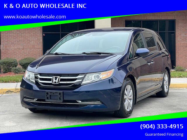 2015 Honda Odyssey for sale at K & O AUTO WHOLESALE INC in Jacksonville FL