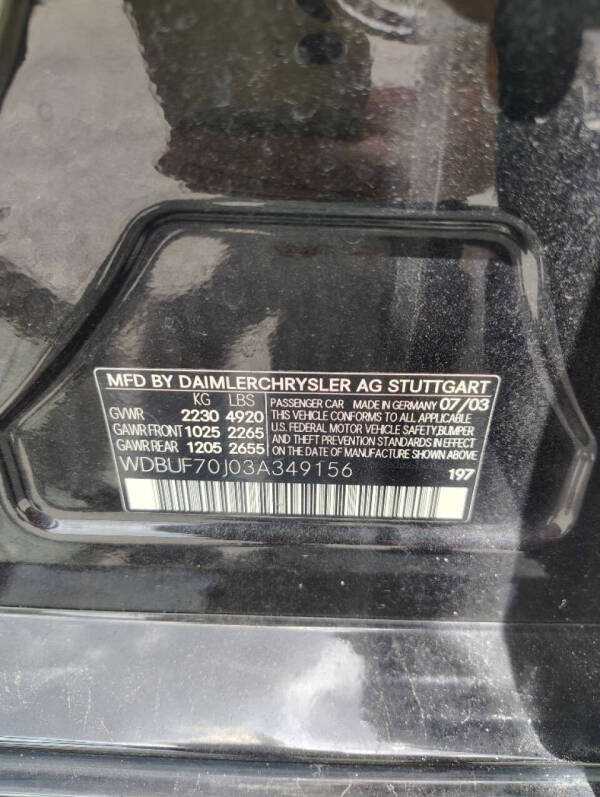 2003 Mercedes-Benz E-Class E 500