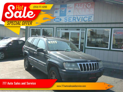 2003 Jeep Grand Cherokee for sale at 777 Auto Sales and Service in Tacoma WA