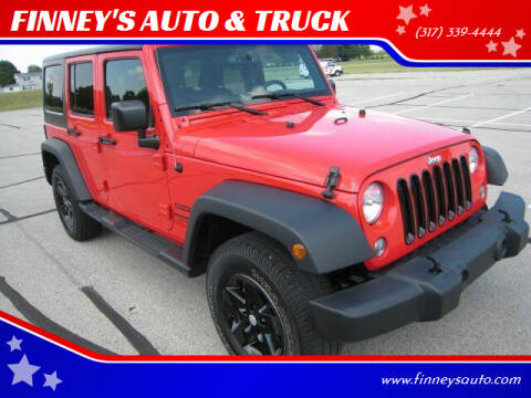 2016 Jeep Wrangler Unlimited for sale at FINNEY'S AUTO & TRUCK in Atlanta IN