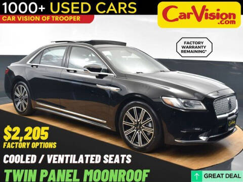 2017 Lincoln Continental for sale at Car Vision of Trooper in Norristown PA