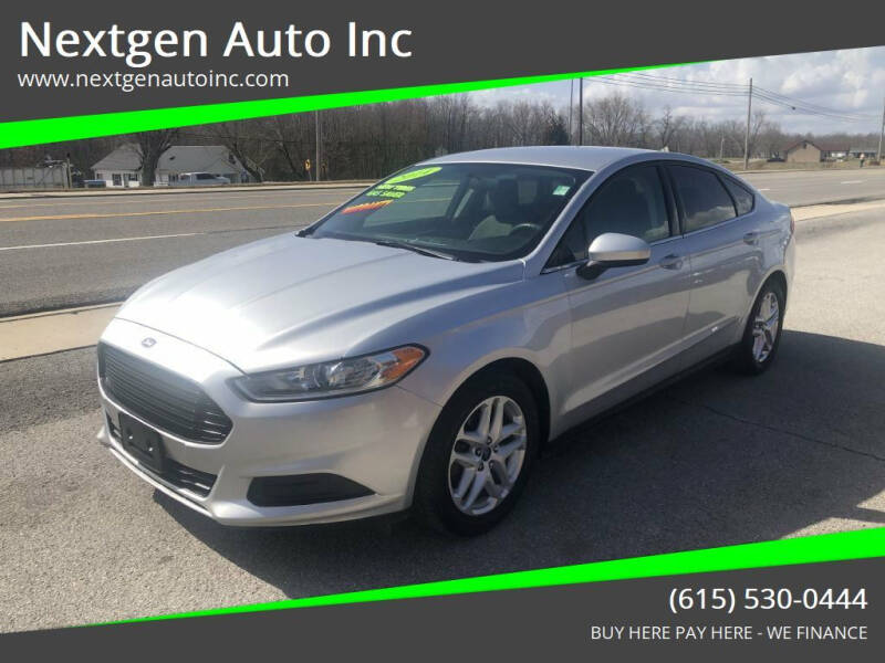 2014 Ford Fusion for sale at Nextgen Auto Inc in Smithville TN