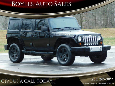 2012 Jeep Wrangler Unlimited for sale at Boyles Auto Sales in Jasper AL