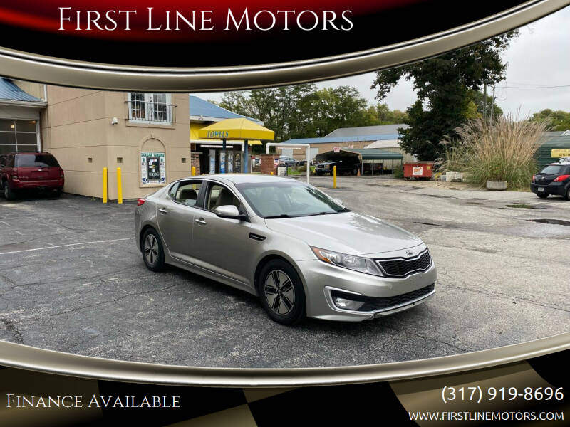 2012 Kia Optima Hybrid for sale at First Line Motors in Jamestown IN